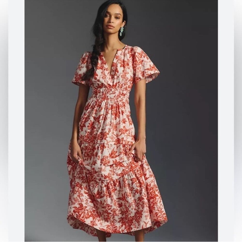 Anthropologie The Somerset Floral Printed Maxi Dress NWT Medium